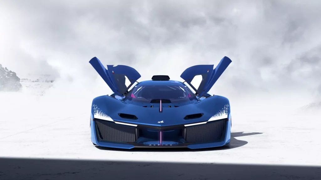 Alpine Alpenglow Hy6 Front View Butterfly Doors Open