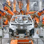 State of the art plant at Audi FAW NEV Company in Changchun
