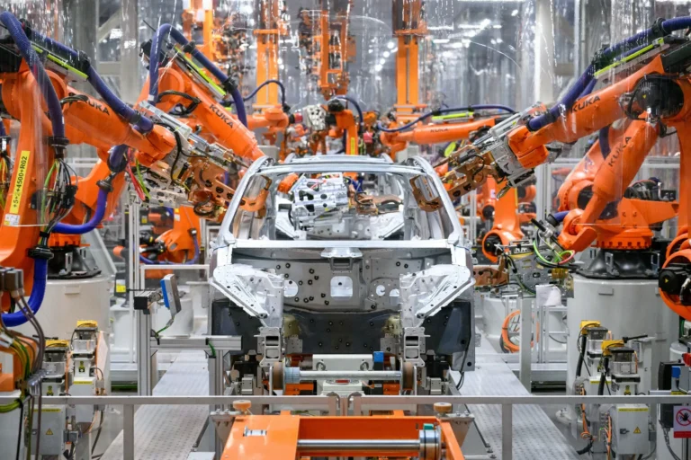 State of the art plant at Audi FAW NEV Company in Changchun