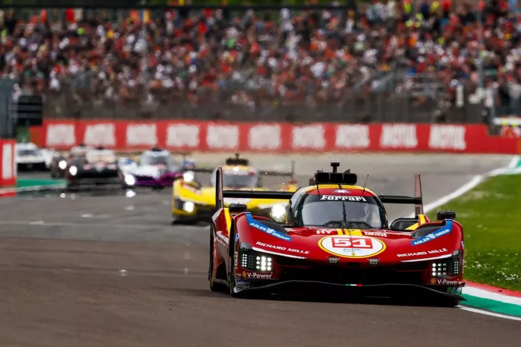 51 ferrari af corse ferrari 499p leads 6 Hours of Imola WEC 2025 Rev N Rumble
