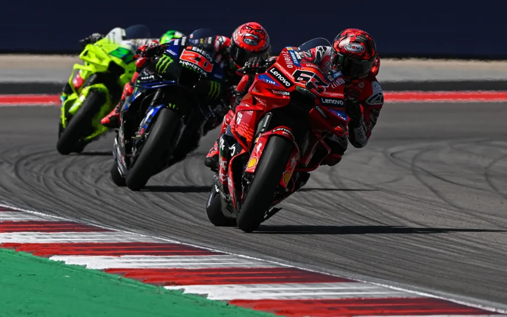 MotoGP 2025 Americas GP COTA Sprint Race Francesco Bagnaia Fabio Quartararo Franco Morbidelli