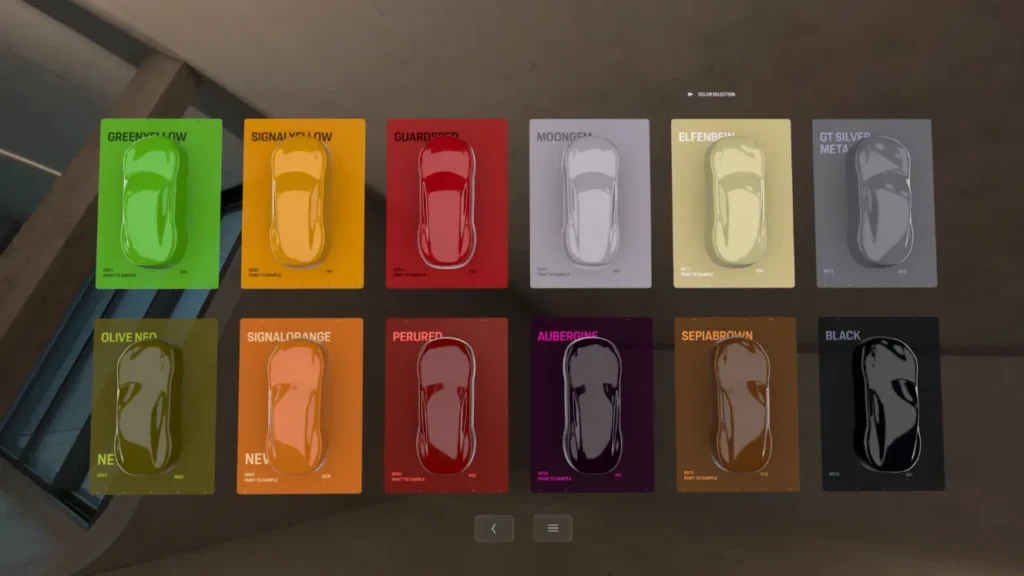 Porsche 911 Spirit 70 Apple Vision Pro Customization App