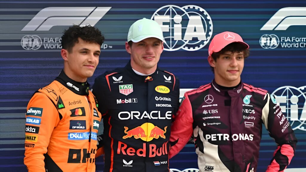 F1 2025 Miami Grand Prix Top 3 Qualifiers Lando Norris Max Verstappen Kimi Antonelli