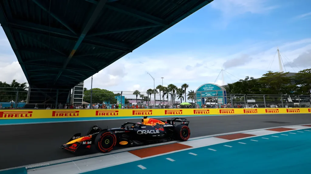 Formula 1 2025 Miami GP Qualifying Max Verstappen in Red Bull Racing