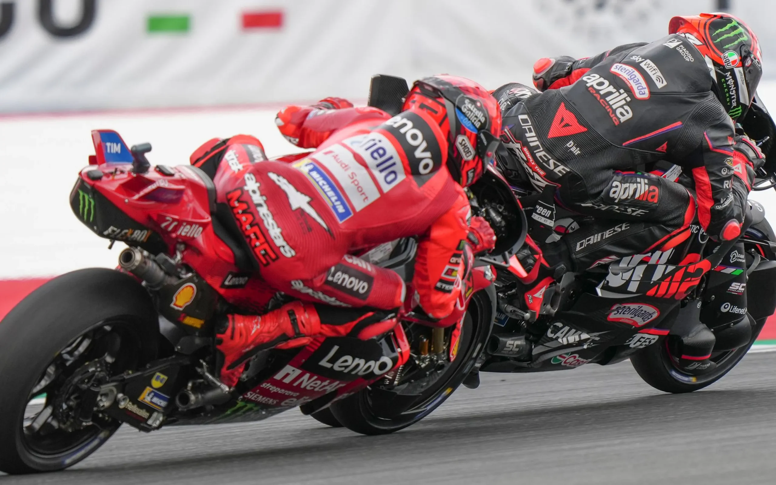 Marco Bezzecchi and Marc Marquez at Motogp 2025 Austrian GP